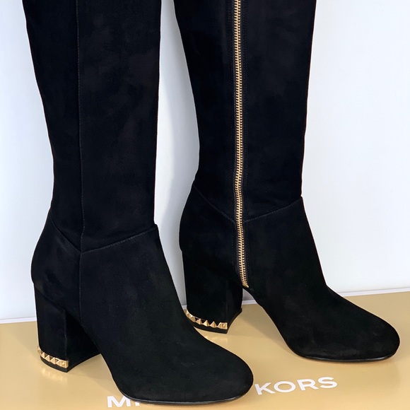 NWB Michael Kors tall knee black Nadine boots! - Picture 2 of 8